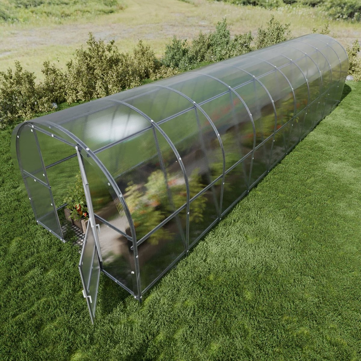 KLASIKA BALTIC LT Tuinkas - 3 x 10 m (30 m²) - 4 mm Dikte - Kweekkas - Polycarbonaat afdekking