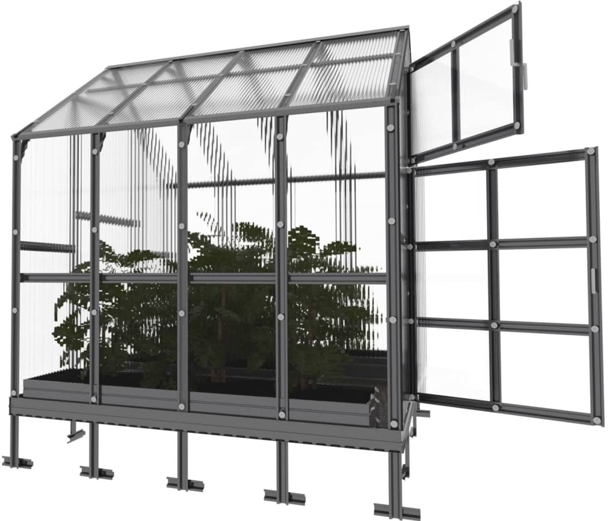 Klasika Polycarbonate greenhouse 2,35x2,12m 4,98m² House