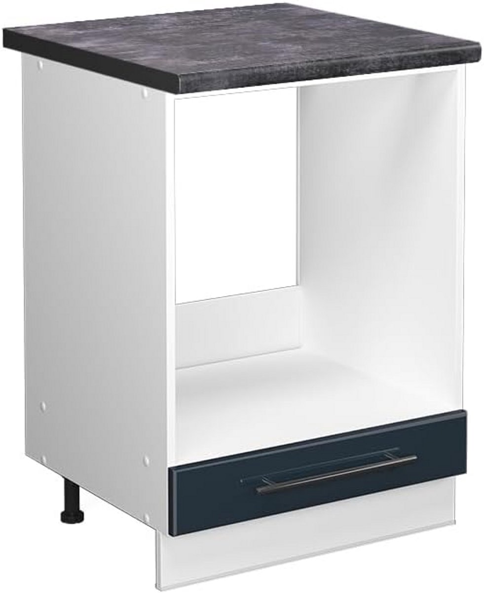 Oven Inbouwmodule Kast Keuken 60 cm Hoogglans Donkerblauw Wit
