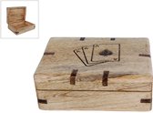Opbergruimte voor kaartspellen - transparant hoesje voor kaartspel, gemakkelijk toegankelijke organisatietas, multifunctionele opbergdoos voor speelkaarten, sieraden, kleine voorwerpen