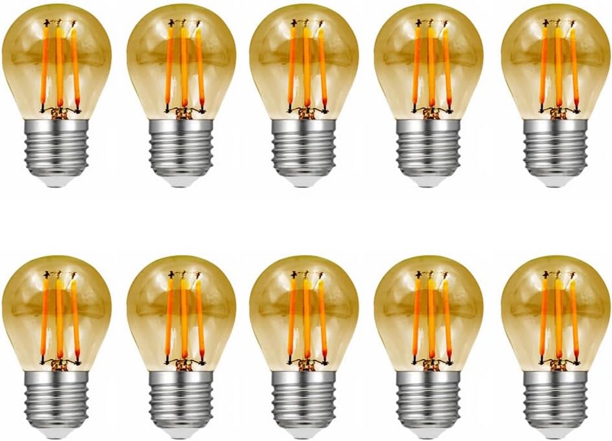 LED Lamp E27 C35 Kaarslamp 4W Warm Wit Licht 2700K - 10 Stuks