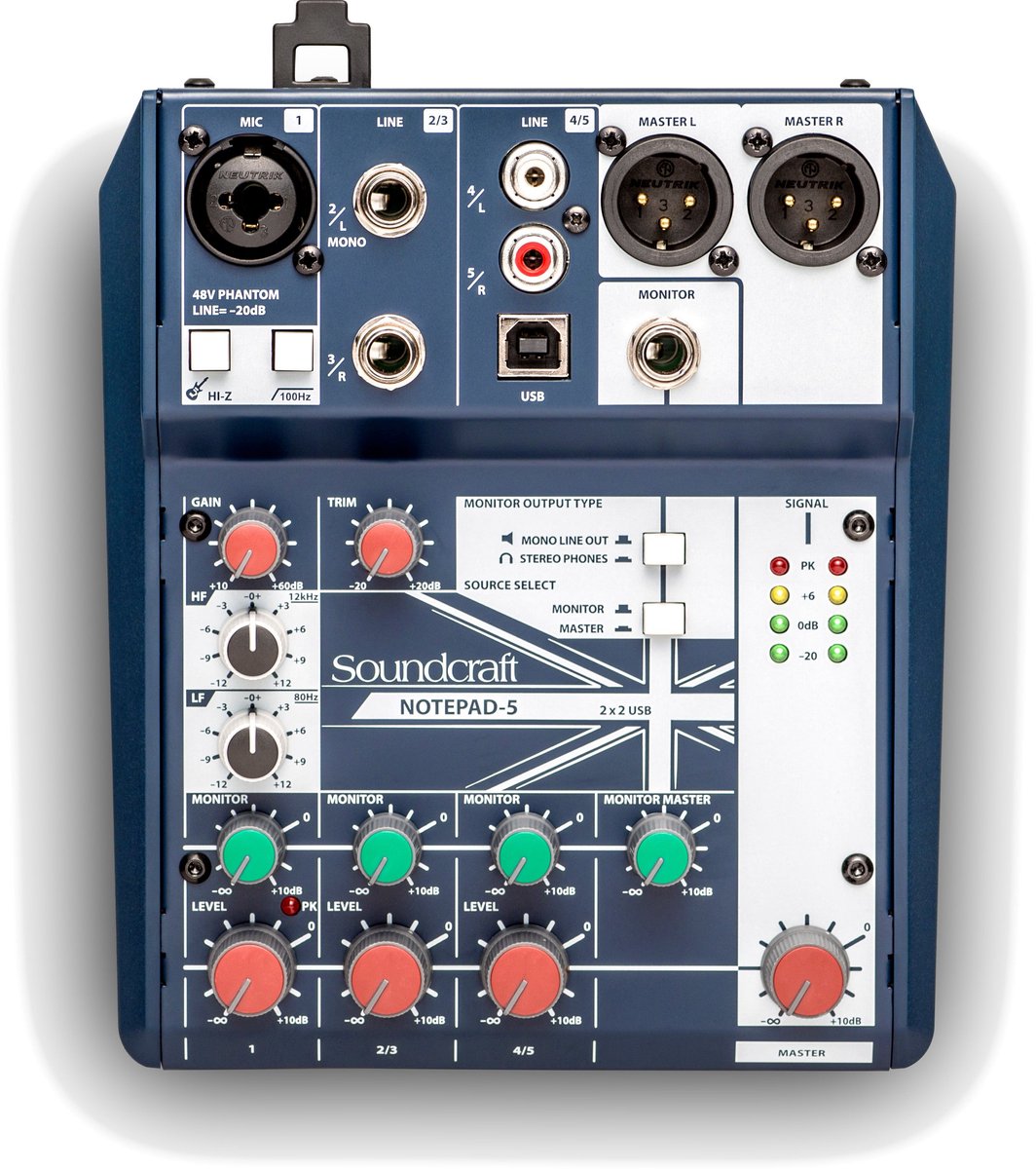Soundcraft Notepad-5 - Analoge mixer