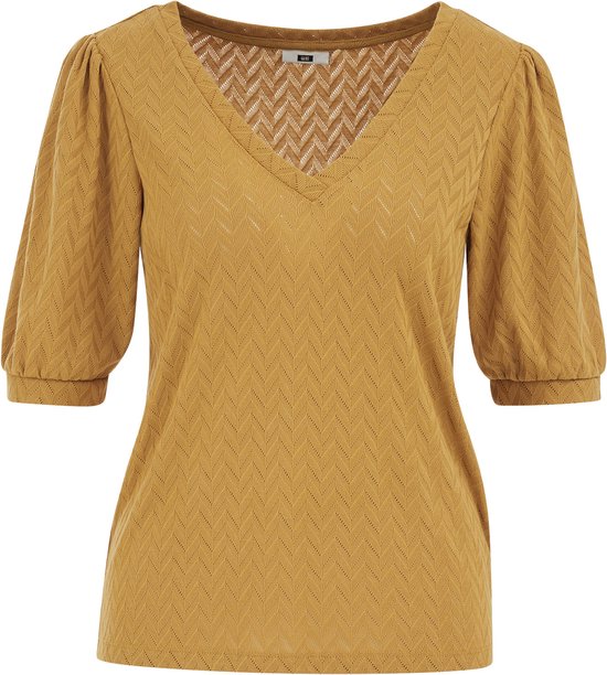 T-shirt femme WE Fashion à structure ouverte
