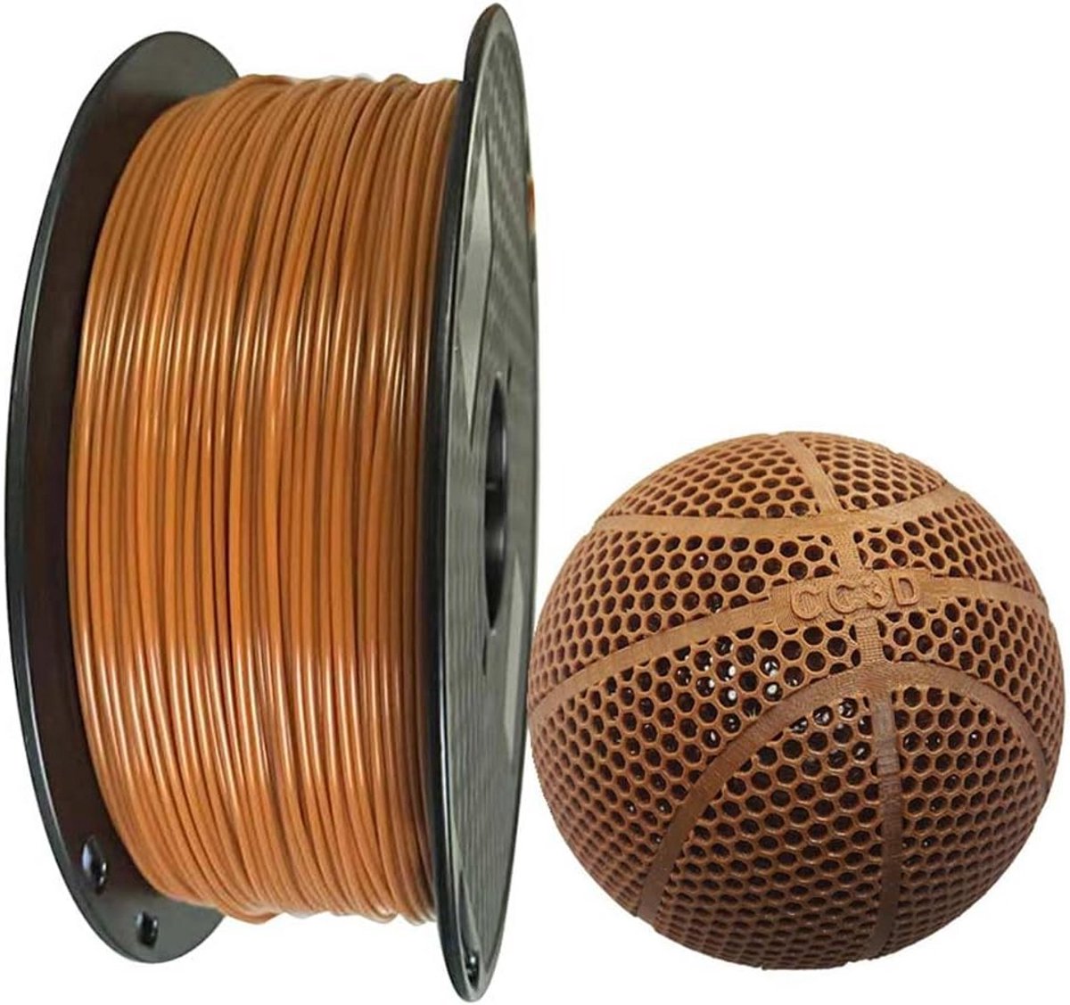 Flexibel 1.75mm TPE Filament 1KG Leer Bruin - Geschikt voor FDM 3D Printers