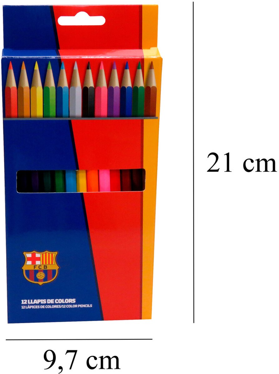 Cyp Brands FC Barcelona Serie - Kleurpotloden - 12 Kleuren - 3 mm
