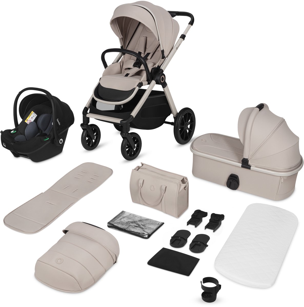 Lionelo Layla Kinderwagen 3in1 met i-Size Autostoel - afbeelding 2