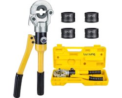 Luxuriq® Perstang UP Set - Krimptang - Perstang waterleiding - Hydraulische Perstang geschikt voor Uponor - UP16, UP20, UP25, UP32 Persbekken gehard staal - Perstang voor Persfitting - Waterleiding - Roteerbaar 360 graden