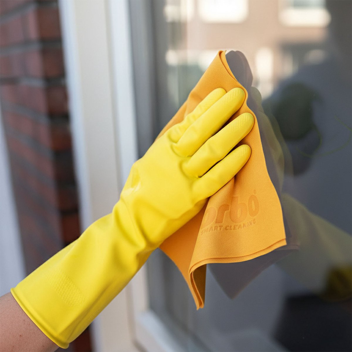 Bruine Handschoenen van Schapenleer met Manchetten voor Touchscreens