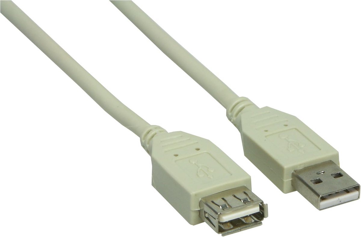 USB Verlengkabel A naar B 2.0 Meter Zwart Hoge Snelheid