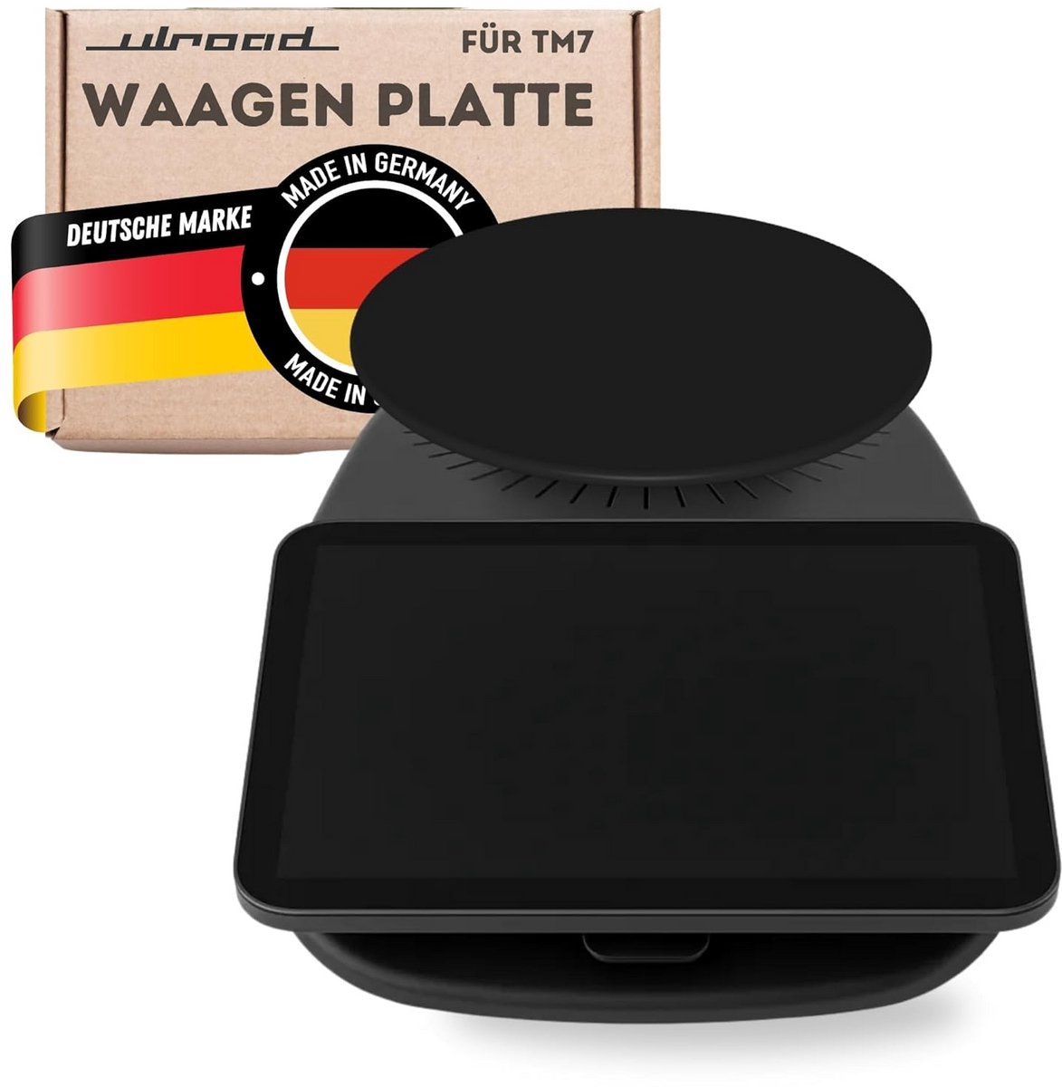 Wegenschaal voor keukenmachine platform met weegfunctie en beschermkap