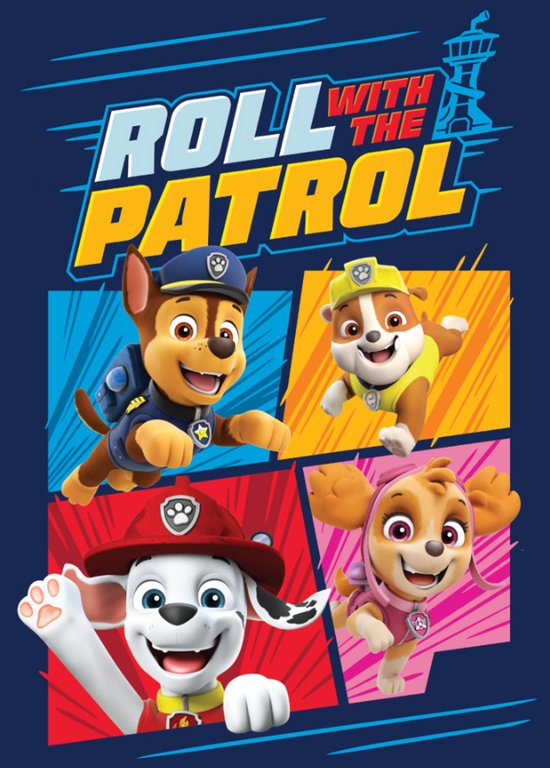 Paw Patrol Roll fleece deken 100x140cm