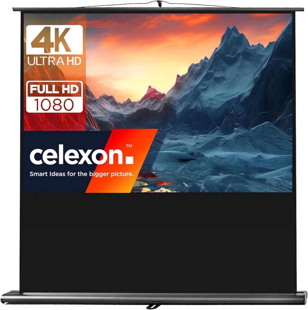Mobiel Projectiescherm 160x100 cm voor Presentaties - Compact & Lichtgewicht