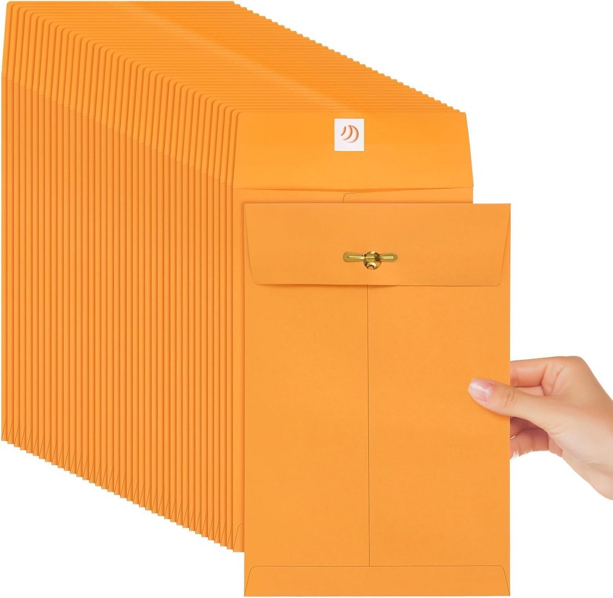 200 Stuks Manilla Enveloppen Kraft Catalogus Enveloppen zonder Venster voor Documenten en Verzending