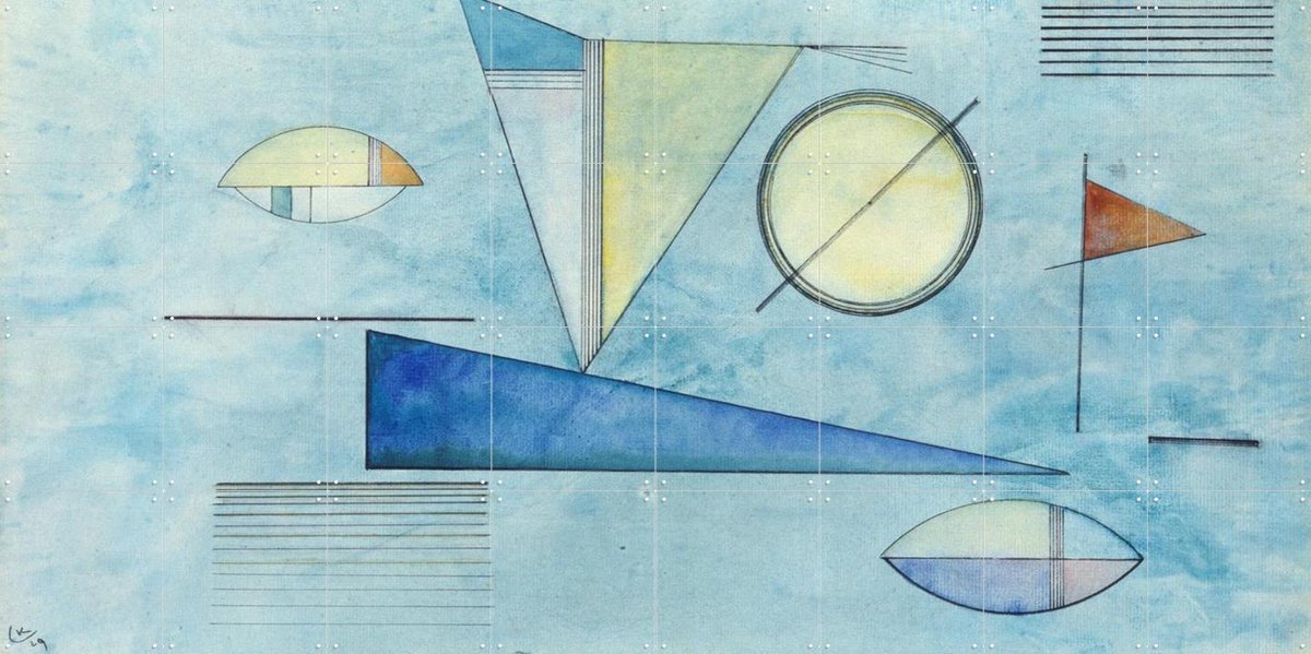IXXI Dunst, Kandinsky & Bridgeman Images - 160 x 80 cm - Gratis ophangtool - Grote wanddecoratie en posters - Abstract, Klassiek,