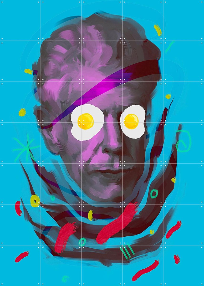 IXXI Chef Anthony, Pop-art by Tadej - 100 x 140 cm - Gratis ophangtool - Grote wanddecoratie en posters - Illustraties, Pop art, Speels, Kleurrijk