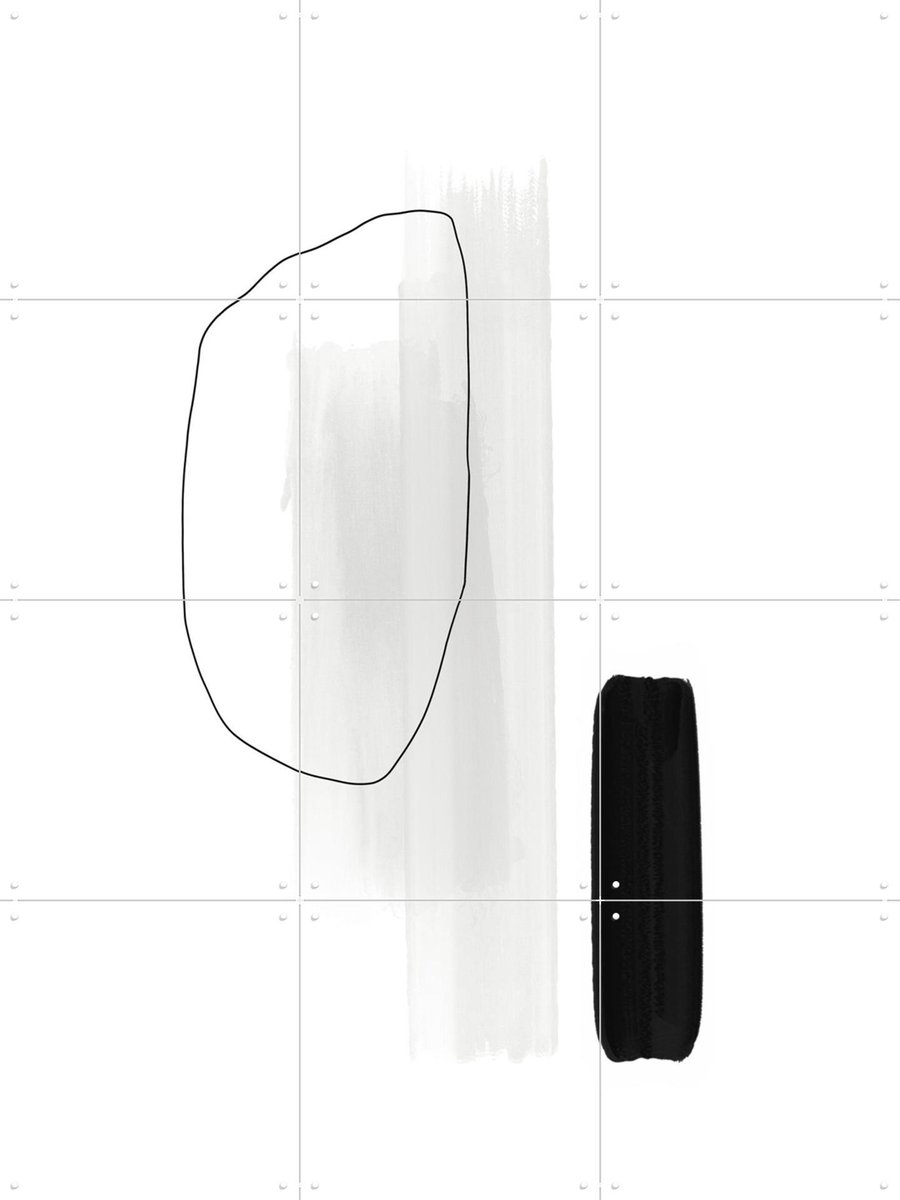 IXXI In this Together, uplusmestudio & Various - 60 x 80 cm - Gratis ophangtool - Grote wanddecoratie en posters - Abstract, Line art, Minimalisme