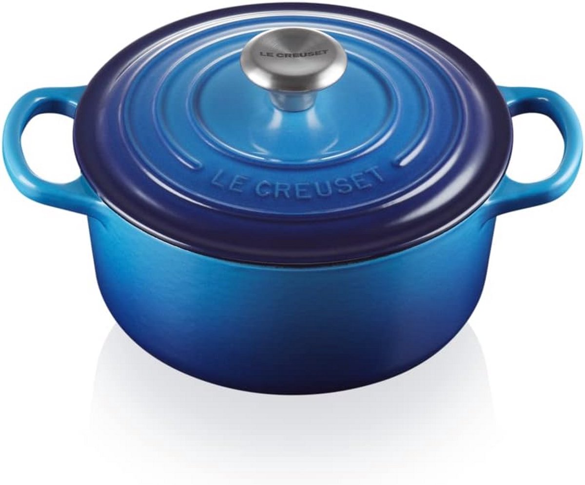 Ronde Dutch Oven Gietijzer Gecoat 20 cm 2.4 Liter Voor Alle Warmtebronnen