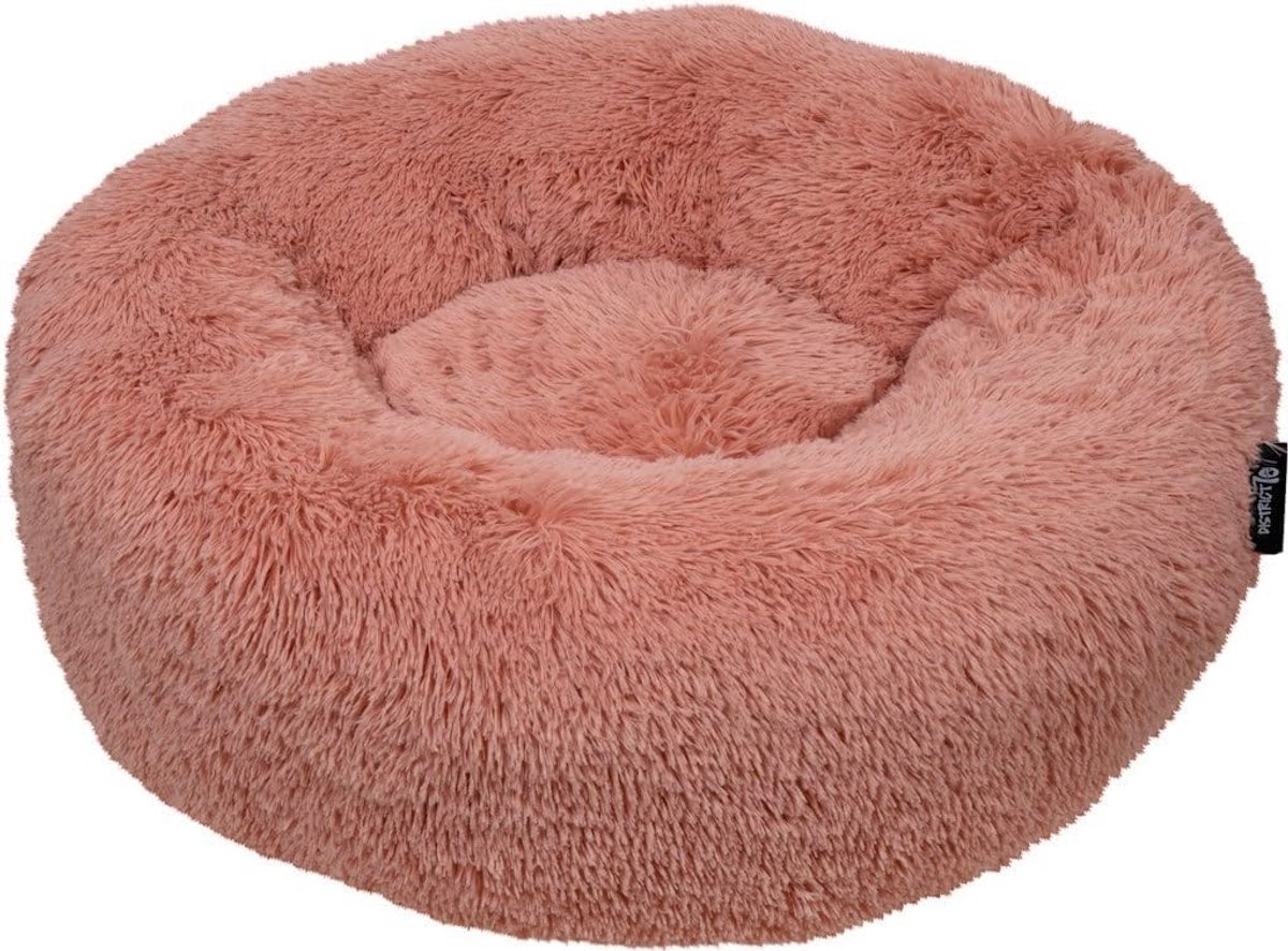 Luxe Donut Honden- en Kattenmand met Langharig Imitatiebont