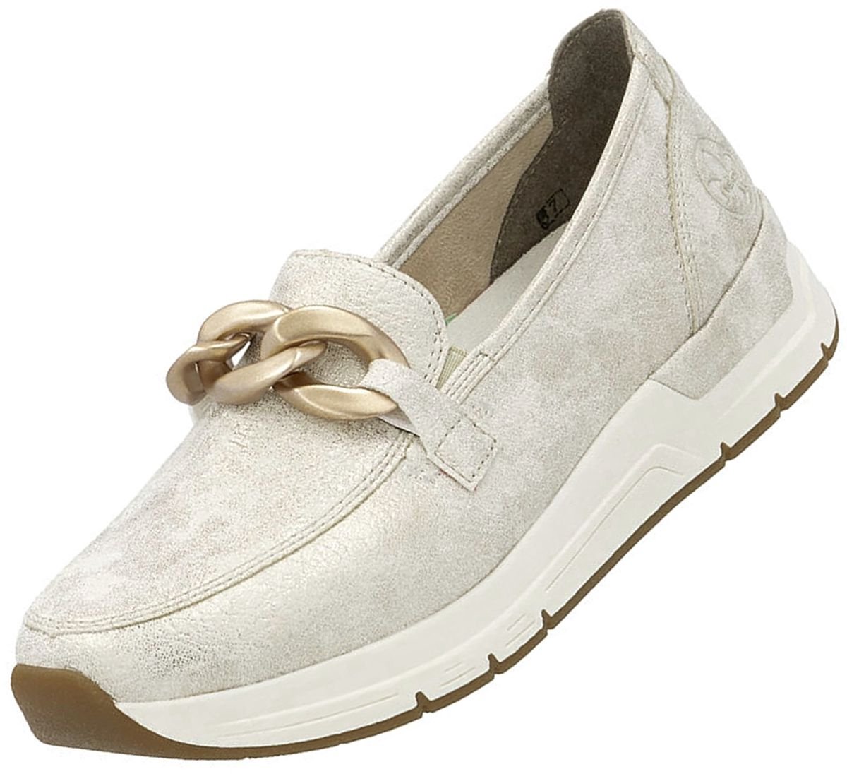 Rieker dames slip-on schoenen beige