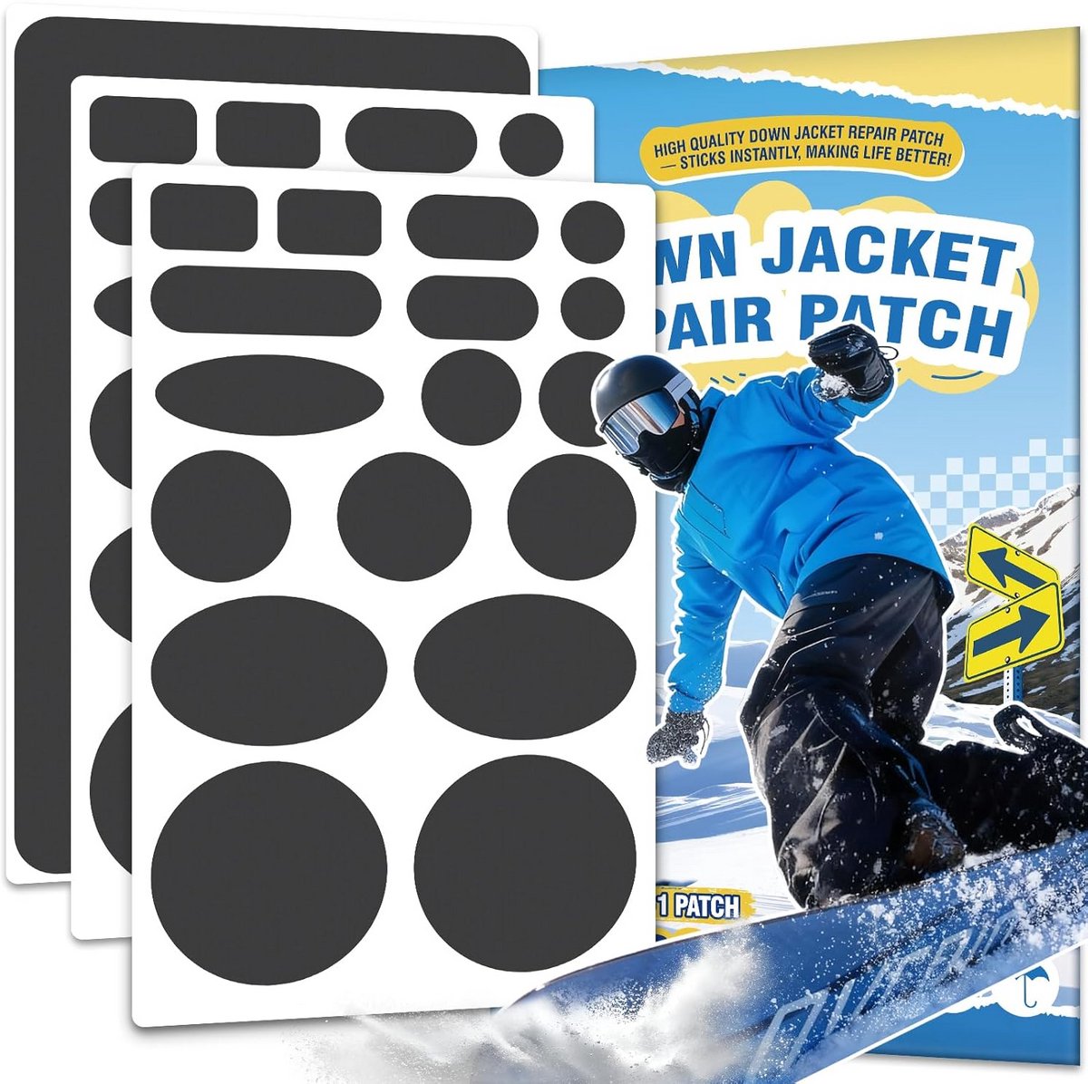 Zelfklevende Reparatiepleisters voor Kleding en Buitenartikelen - Waterdicht Nylon