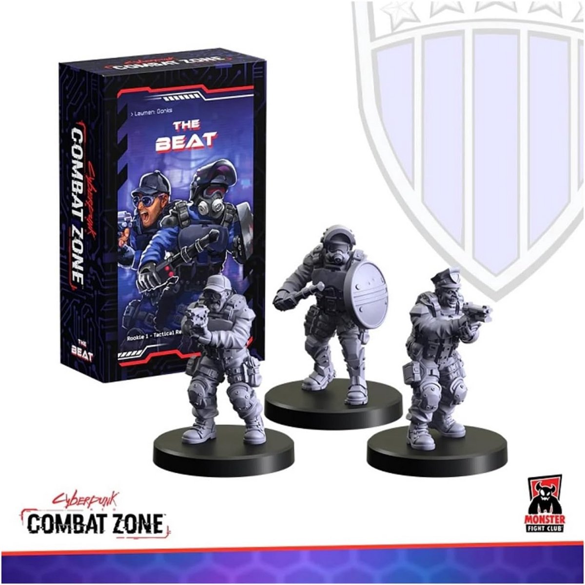 Cyberpunk Miniaturenspellen Uitbreiding voor Combat Zone: Wetshandhavers