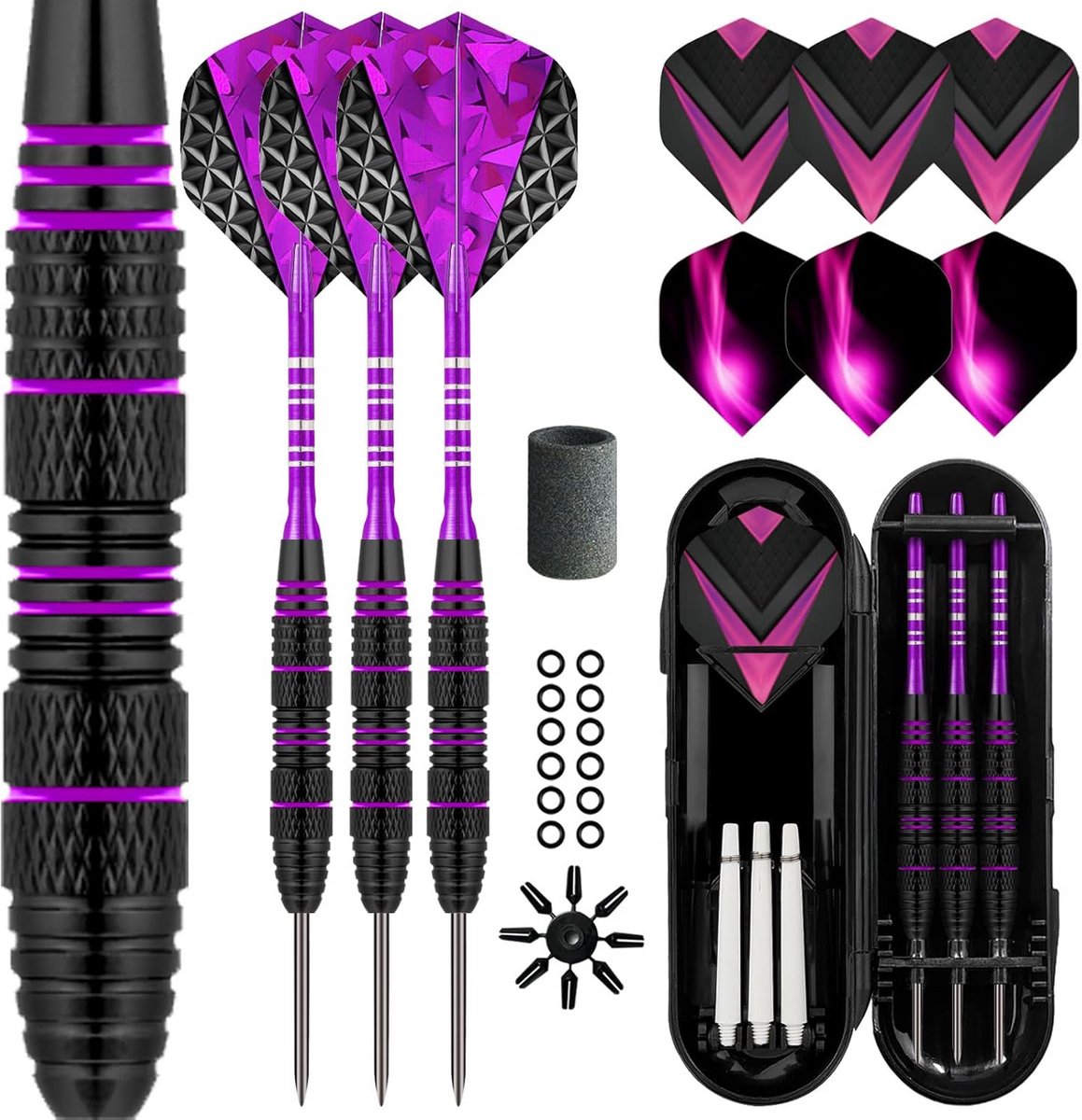 Professionele Dartset met Stalen Punten en Aluminium Schonken