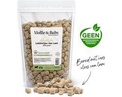 Mollie & Babs - Lekkertjes van Lam - Hondensnacks - Trainers - Trainer Snack - 50% Vers Vlees - Gezond en Zonder Toevoegingen - 500 gram