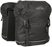 Greenlands Travel - Dubbele Fietstas - lichtgewicht - reflecterende bies - 40 l - Zwart