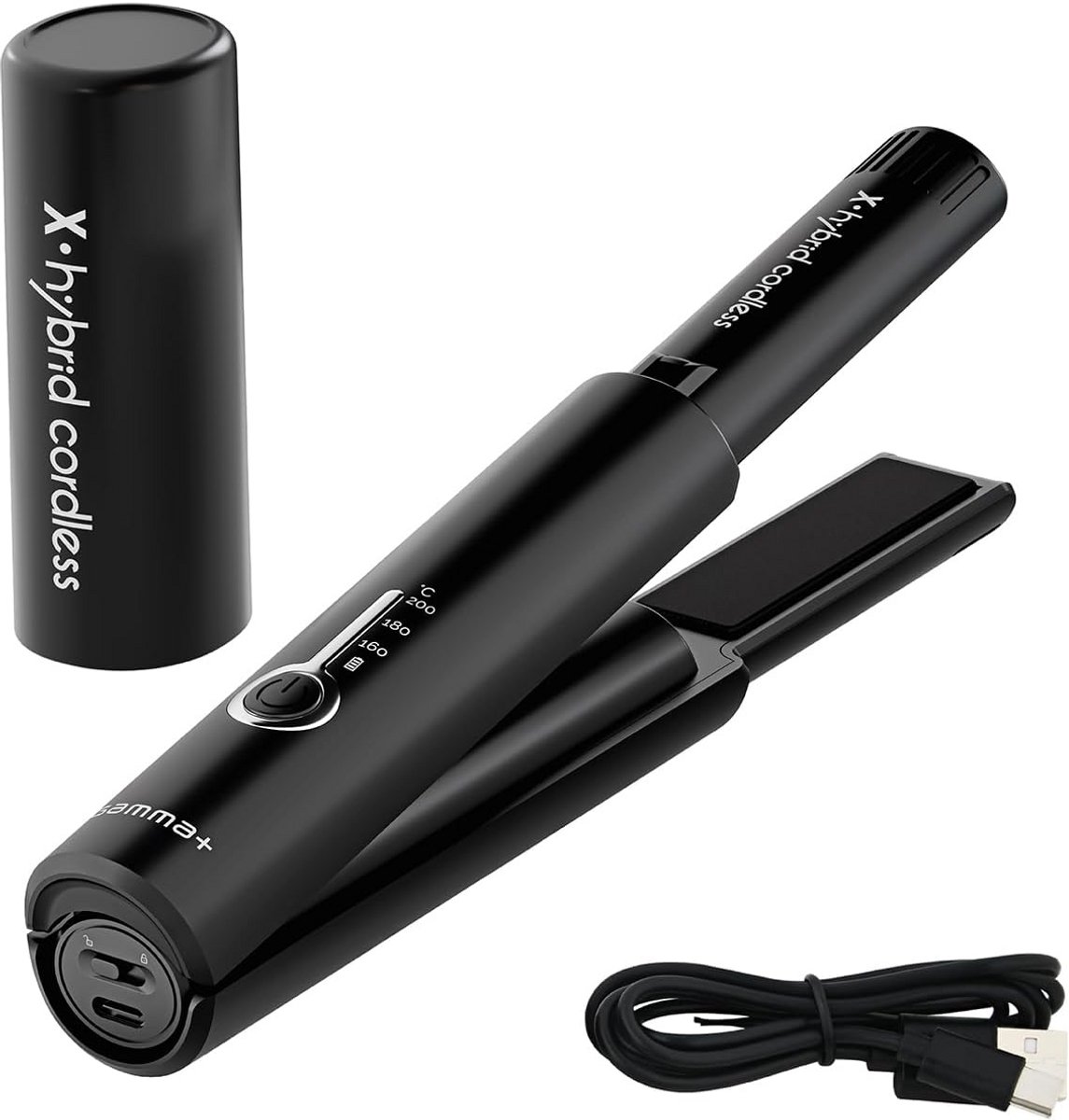 Draagbare Mini Stijltang Oplaadbaar USB-C voor Krullend en Steil Haar
