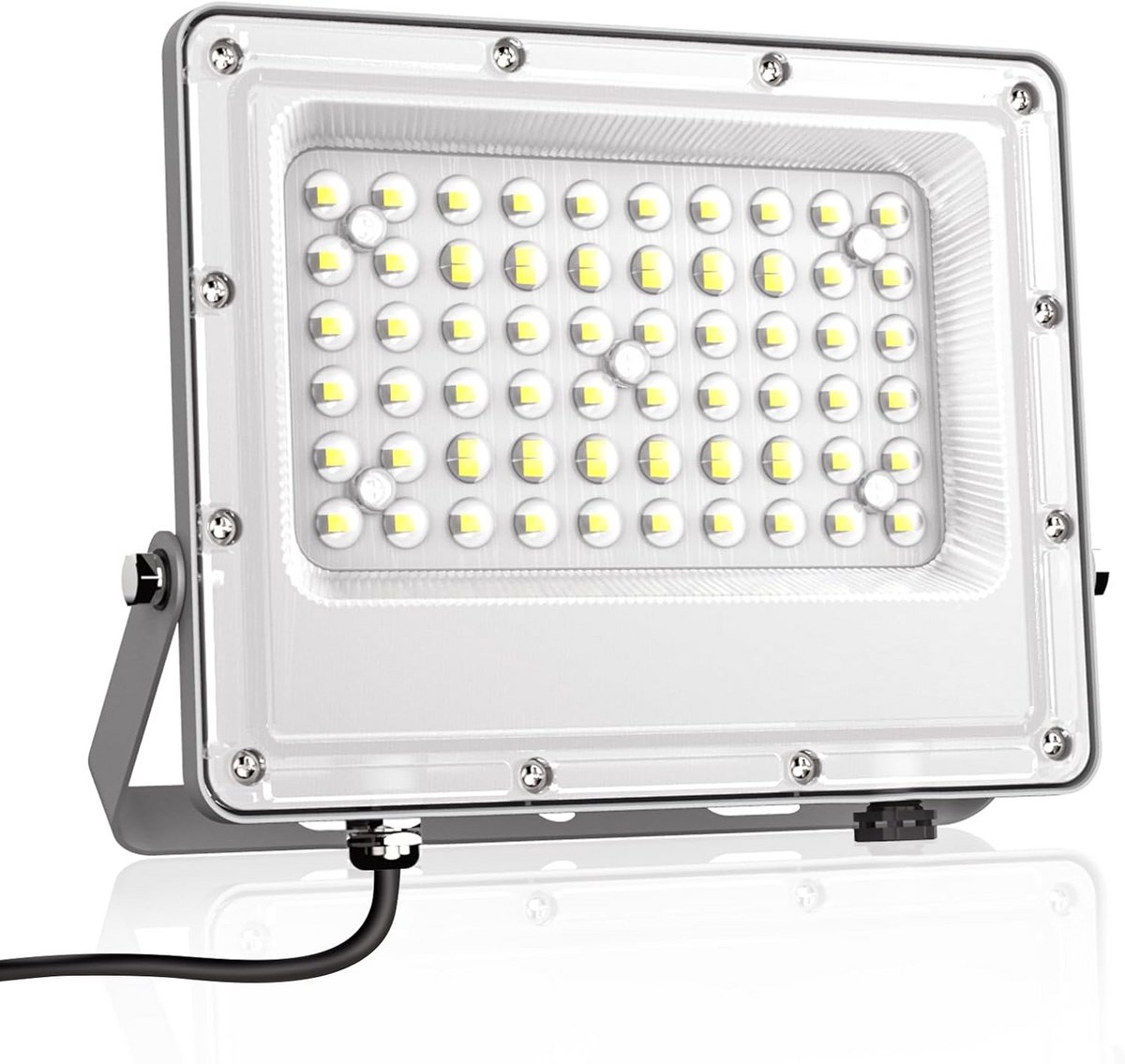Krachtige 50W LED Buitenlamp - 5000 Lumen - Koud Wit Licht - IP66 Waterdicht