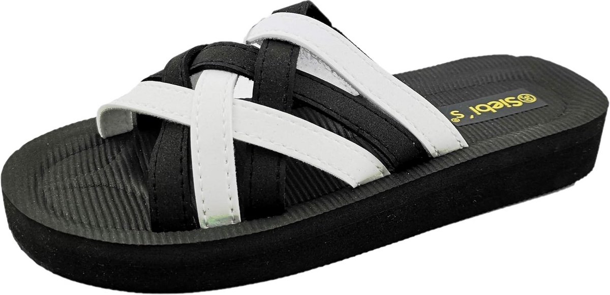 Dames Strandschoenen Zwart-Wit - Maat 40 - Comfortabele Waterschoenen