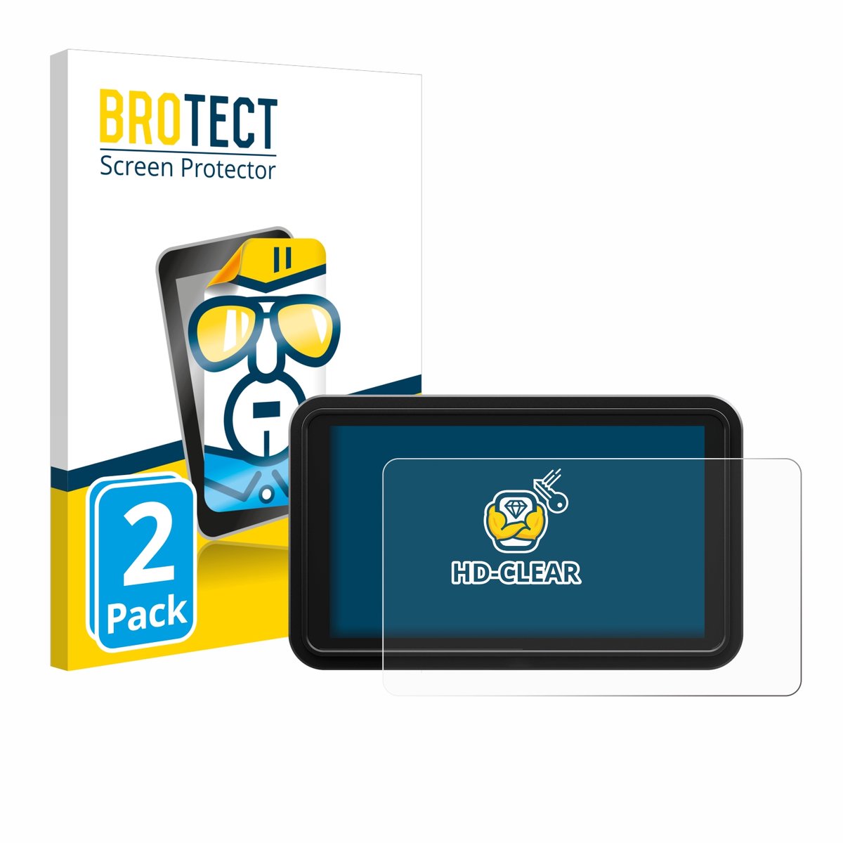 BROTECT - Screenprotector voor Atomos Shinobi 2 - Folie Beschermfolie transparant 2 Stuks