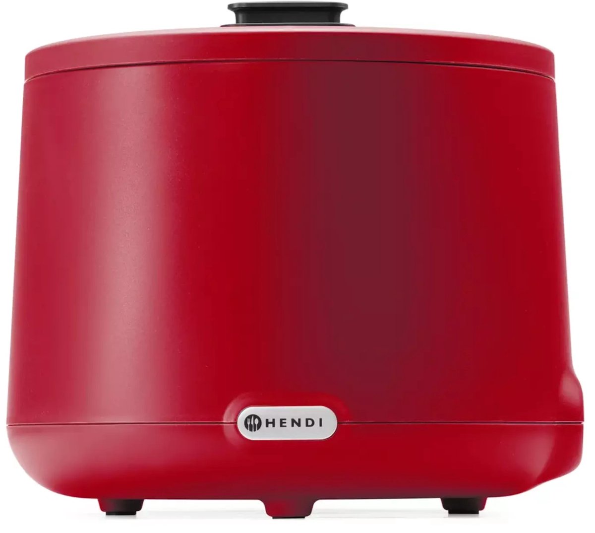 Hendi soepketel UNIQ rood - 8 liter met digitaal display en thermische beveiliging