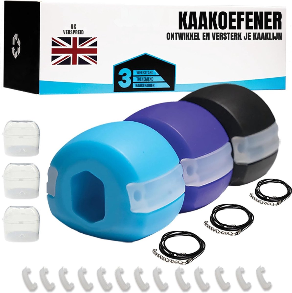 Zyrex® Kaaklijn Trainer - Kaaklijn - Wit - 15cm x 6cm x 5cm