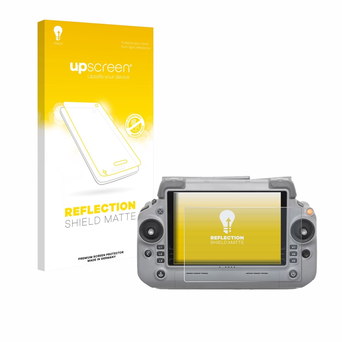 upscreen - Screenprotector voor DJI RC Plus 2 - Folie Beschermfolie anti glare matte