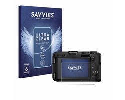 Savvies - Screenprotector voor Canon EOS R50 V - Folie Beschermfolie transparant 6 Stuks