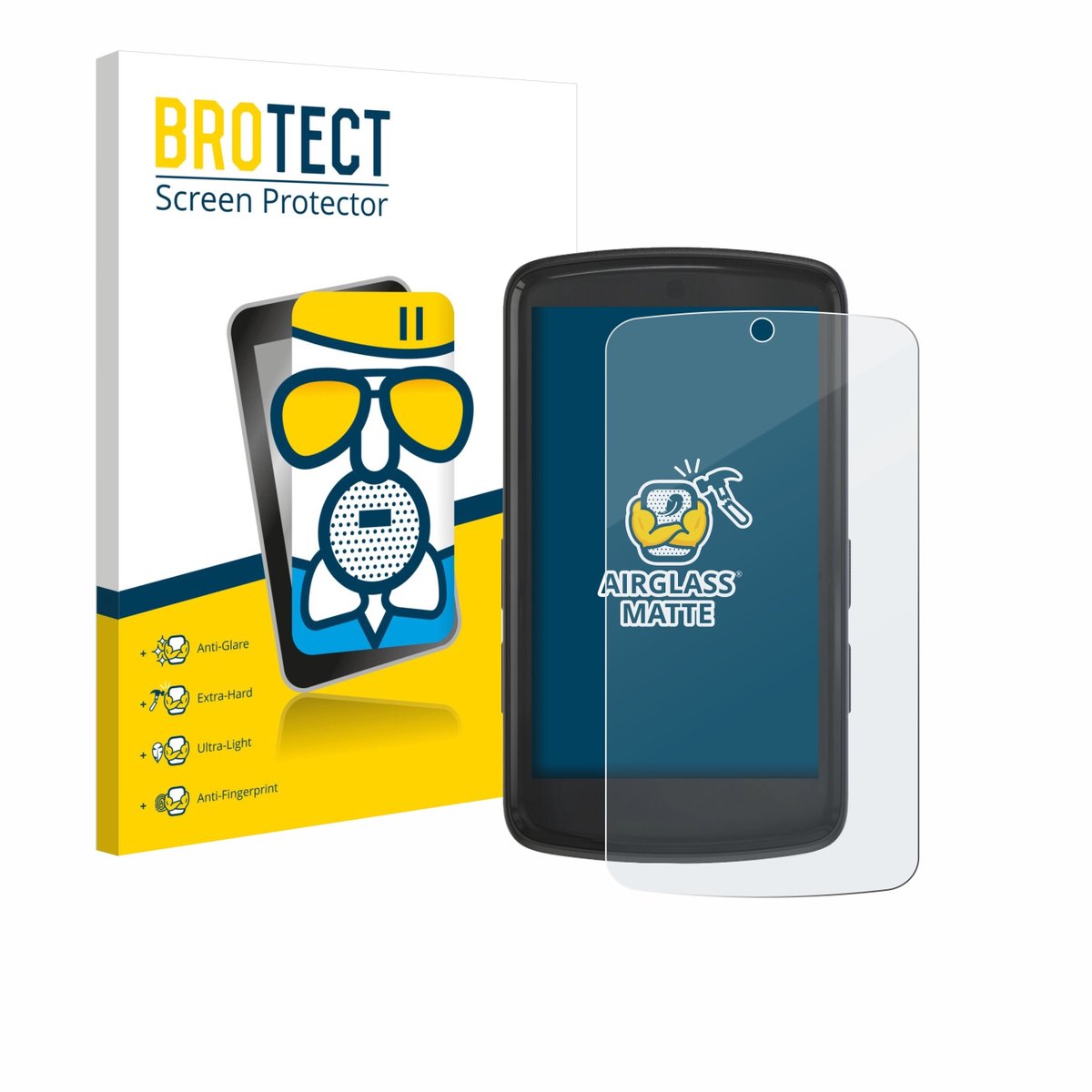 BROTECT - Screenprotector voor Bryton Rider S810 - Folie Beschermfolie Beschermglas matte