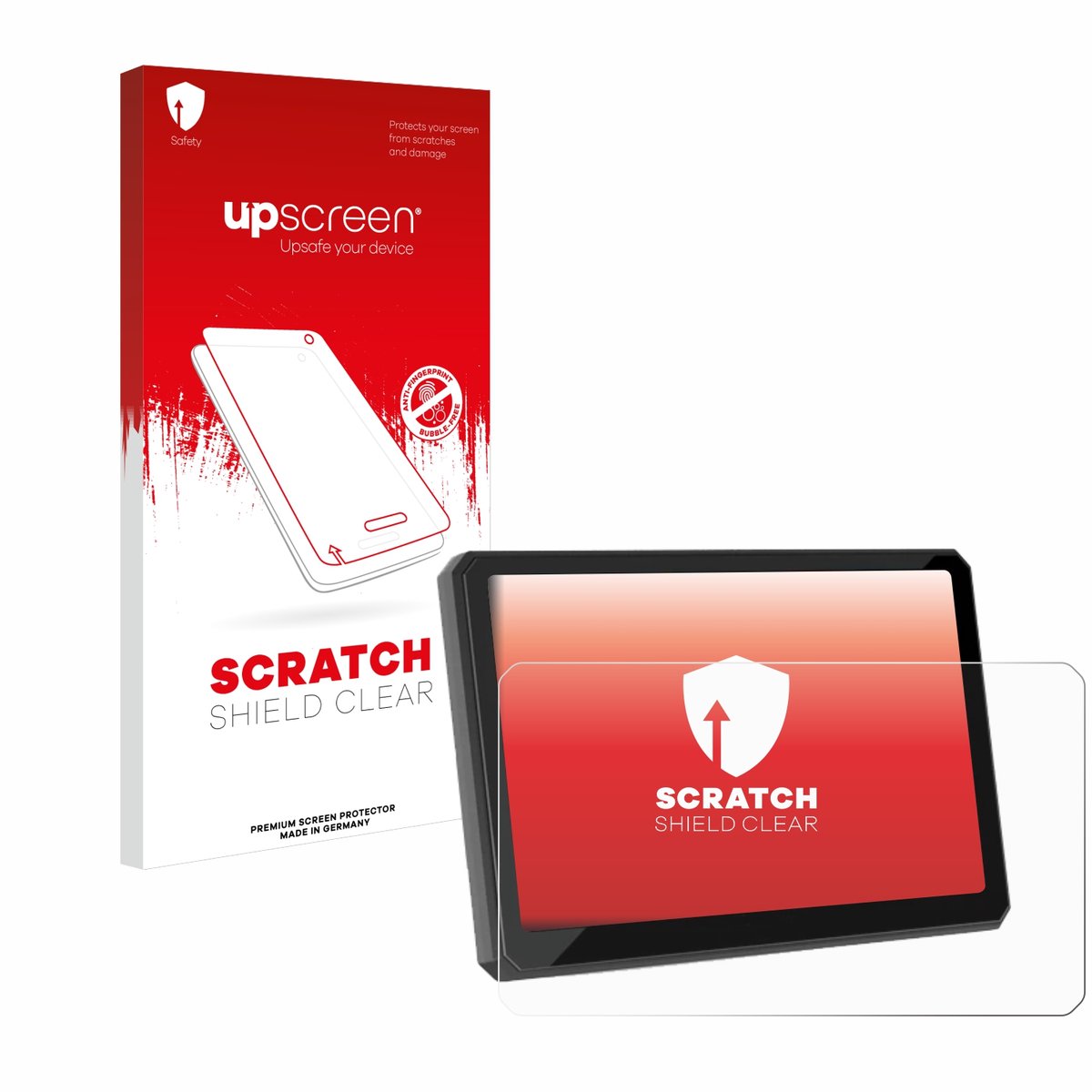 upscreen - Screenprotector voor Carpuride W702BS 7" - Folie Beschermfolie transparant