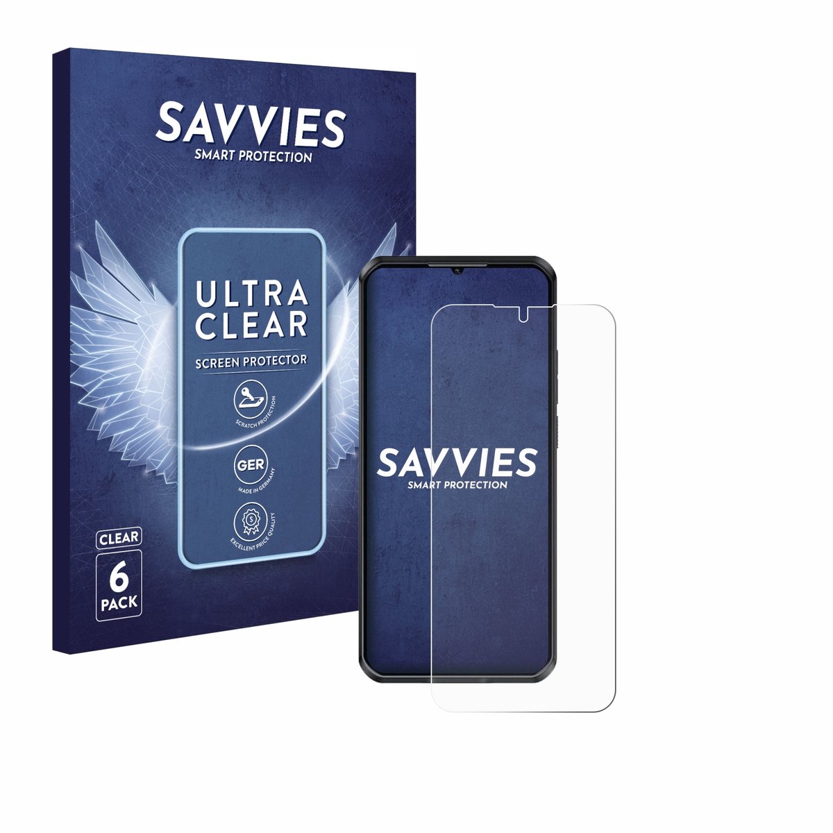 Savvies - Screenprotector voor Oukitel WP52 - Folie Beschermfolie transparant 6 Stuks
