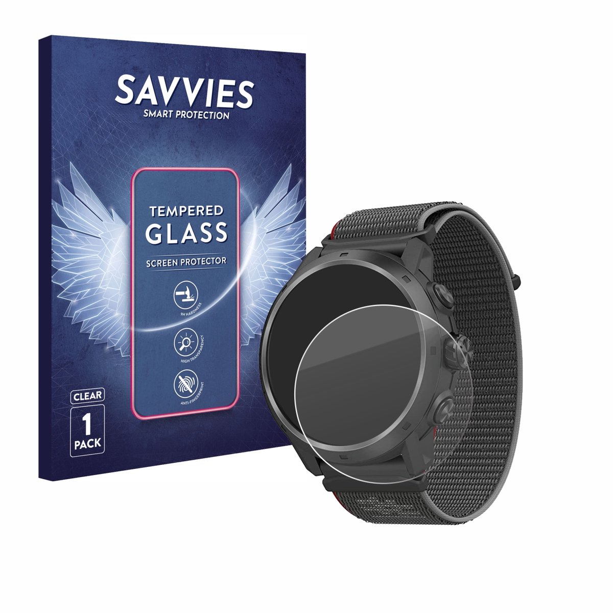 Savvies - Glas Screenprotector voor Coros Apex 2 Pro - Gehard Beschermglas 9H