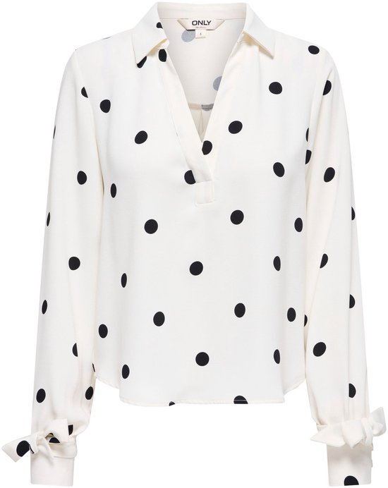 ONLY - ONLBELEM L/S BOW TOP WVN SUD - Dames - Blouses