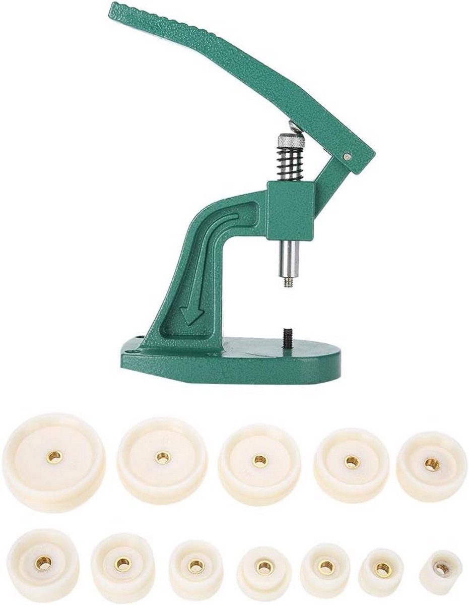 Professionele Horlogekast Pers voor Reparatie en Drukken - Inclusief 12 Matrijzen