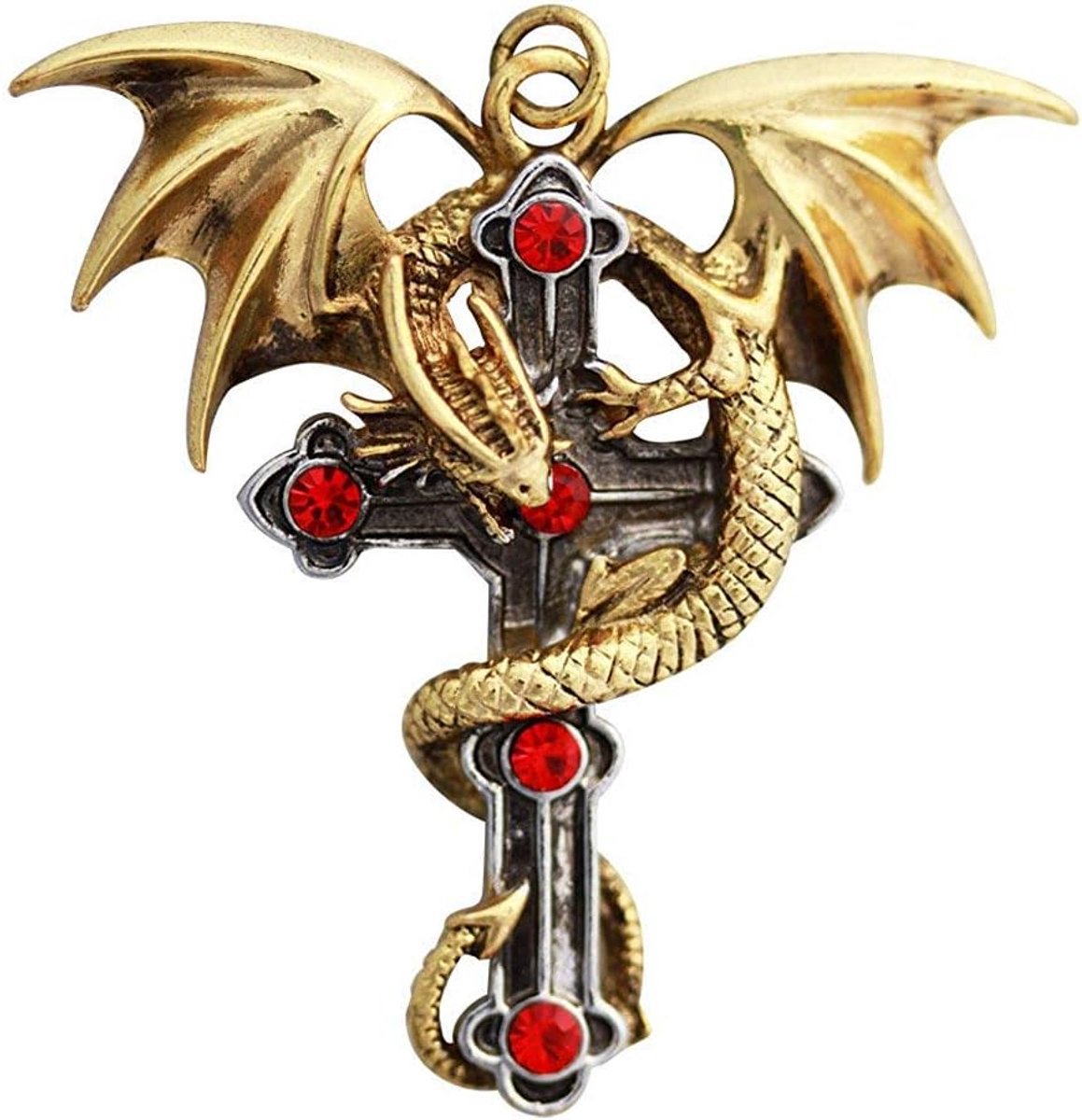 Drakenkruis Amulet Hanger voor Krachtige Bescherming - Gothic Sieraden