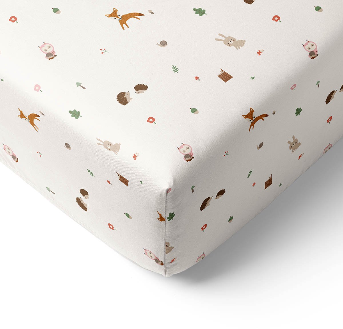 Petite Amélie Hoeslaken 70x140 cm - 100% biologisch katoenen - Woodland