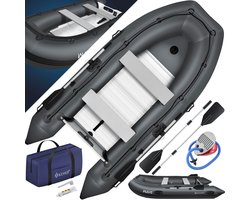 KESSER® Rubberboot voor 4 Personen - 3,2m Opblaasbare Boot Set Inclusief Peddels & Pomp