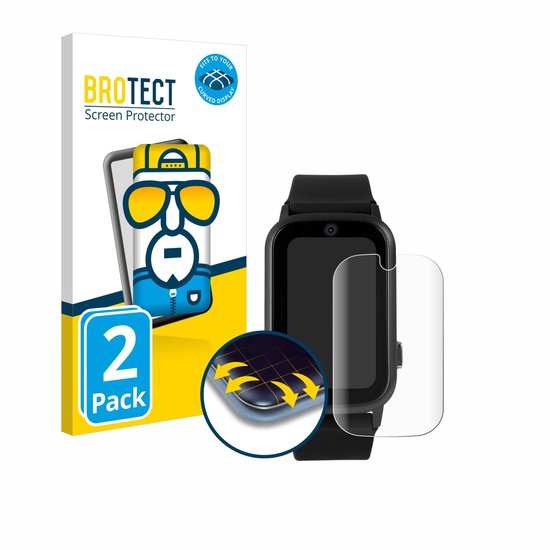 BROTECT - Screenprotector voor One2Track Connect UP - Folie Beschermfolie transparant volledig dekking - 2 Stuks