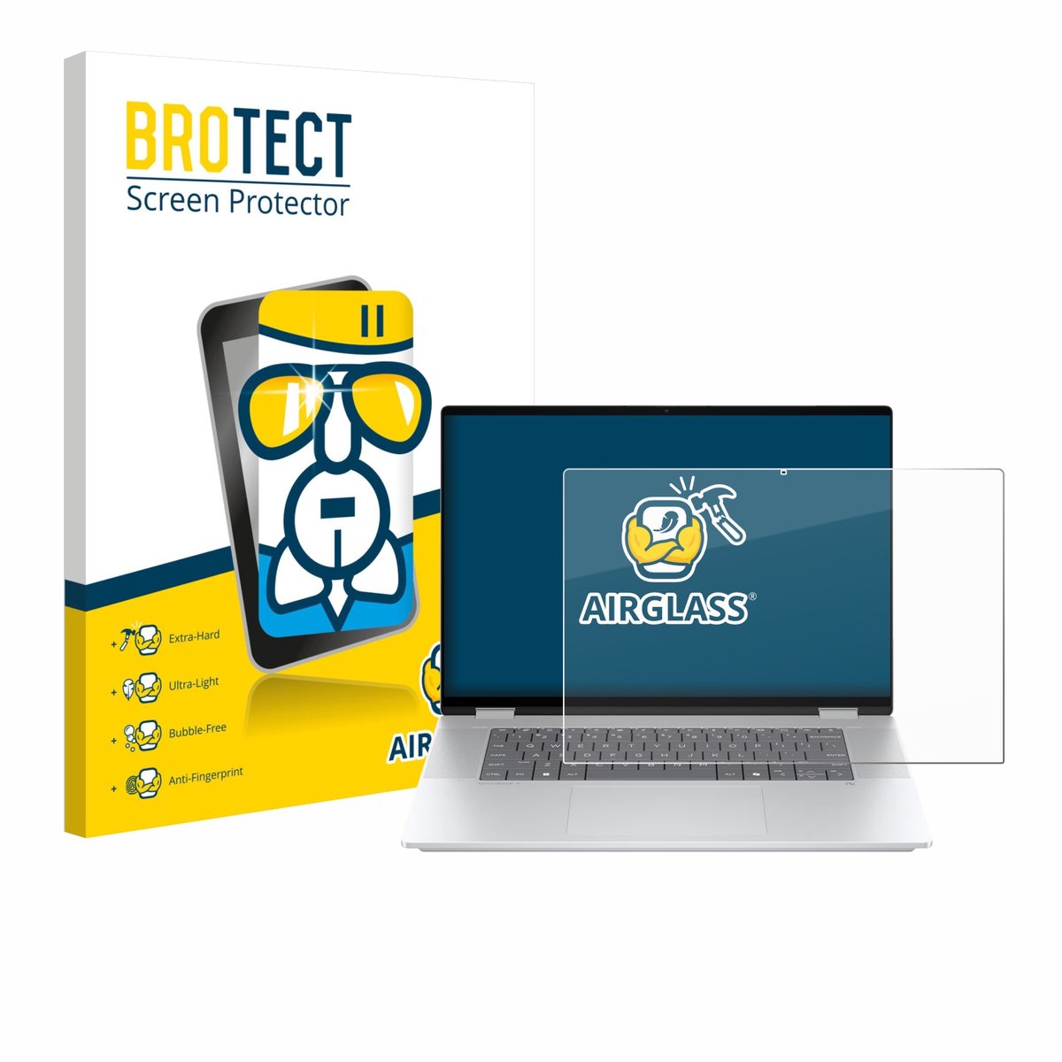 Screenprotector voor HP OmniBook X Flip 16-aX Beschermglas transparant