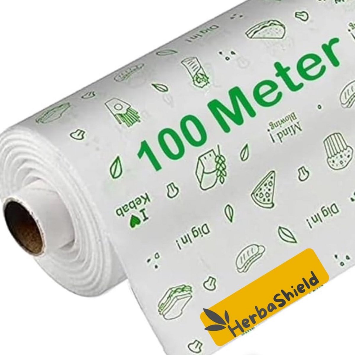 Voedselinpakpapier Rol 100 Meter - Premium Bakpapier Antiaanbak & Ingevet Perkament