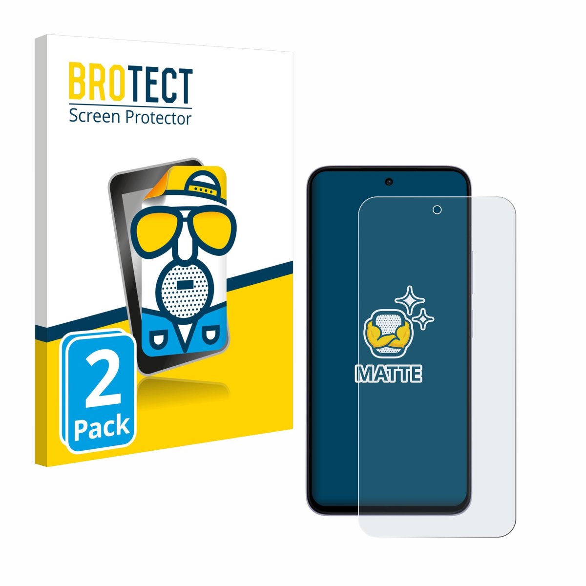BROTECT - Screenprotector voor Xiaomi Redmi 15 - Folie Beschermfolie matte 2 Stuks