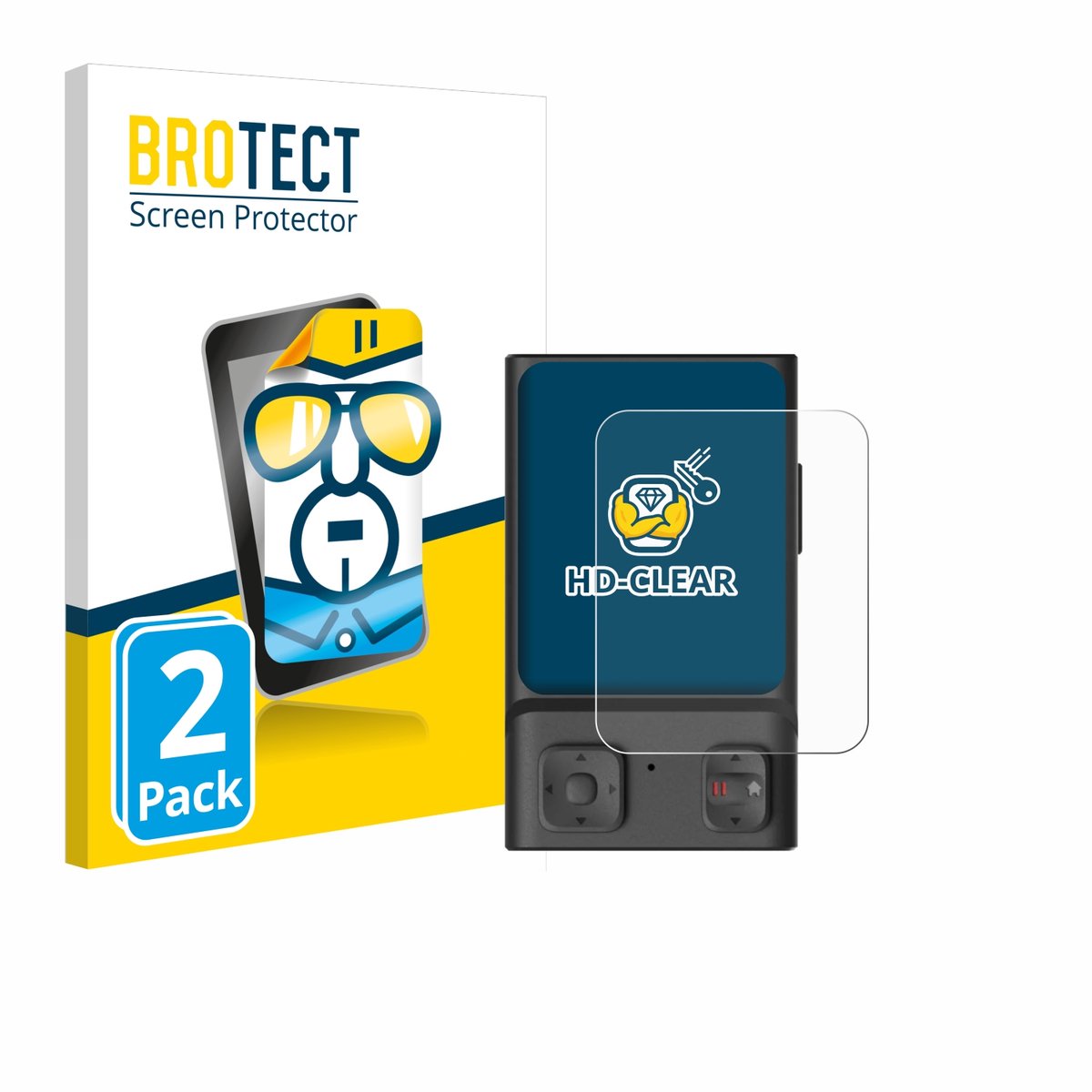 BROTECT - Screenprotector voor Hoverair Beacon - Folie Beschermfolie transparant 2 Stuks